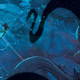 Illustration of Aquaman preparing to fight a multi-tentacled sea monster.